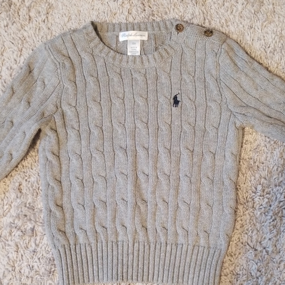Ralph Lauren gray sweater for toddler